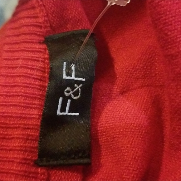 F&F Size 12 Red Cardigan Sweater Bishop Sleeves - Picture 5 of 7